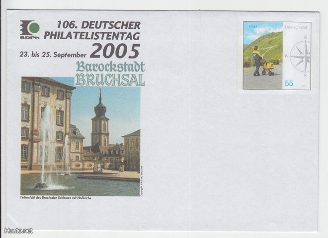 Saksa ehiökirje barokstad Bruchsal 0.55€