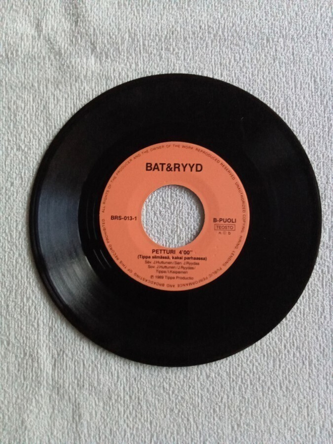 Bat&Ryyd single Voi Ryydana/Petturi 1989