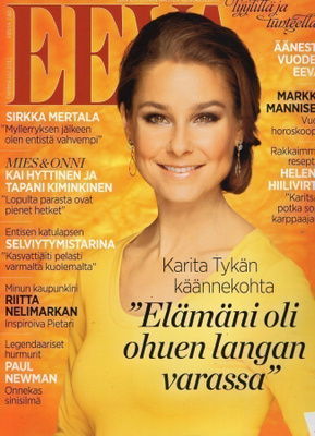 Eeva n:o 1 2012 Miss Suomi. Kai. Roosa & Tuomas. Maria. Paul