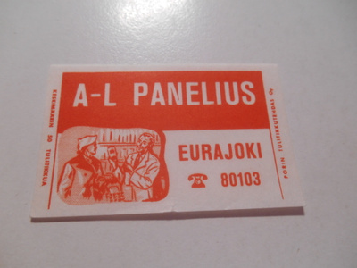 TT Etiketti A-L. Panelius Eurajoki