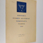 Kertomus Suomen akatemian toiminnasta vuonna 1960 - pikkukuva 1