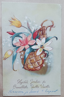 Wendelin: Vaaleita kukkia tuohikontissa, p. 1950 + Tubi-jm