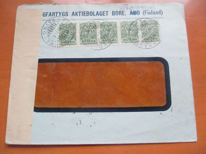 1914 Rauma Ångfartyget Bore sens kuori Tanskaan