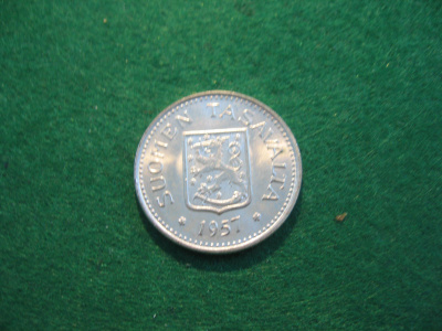 100 markkaa 1957 - hopeaa