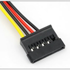 4pin Molex - 15pin SATA Y-haaroitettu virtakaapeli #30524 - pikkukuva 4