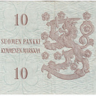 10 Markkaa 1963 Litt.A AA-tähti, kl.4 - pikkukuva 2
