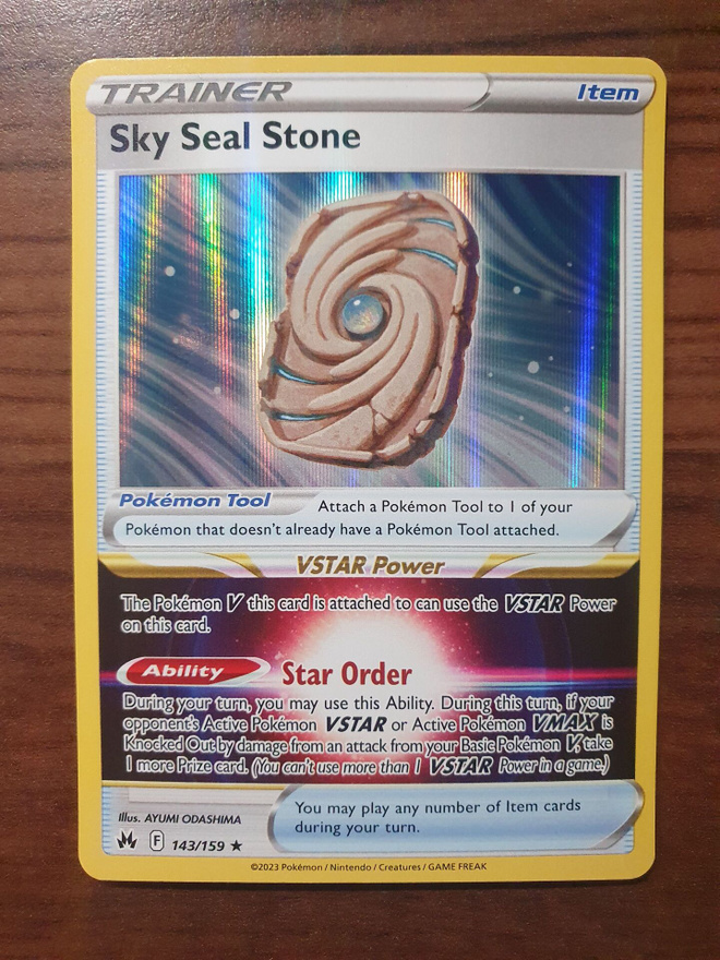 Pokemon Sky Seal Stone 143/159 Holo Rare