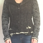 Eva Claudi musta/harmaa jakku XL - pikkukuva 4