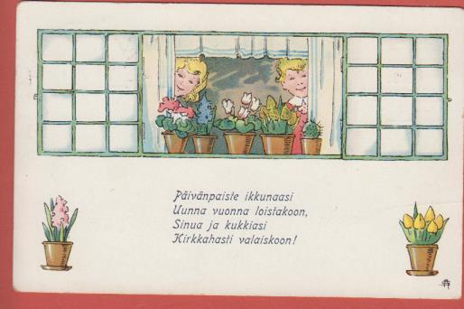 Signe Aspelin Päivänpaiste ikkunaasi...- kulk v 1918