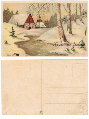 Vanha kortti, KUVATAIDE 175/6, W. Drews
