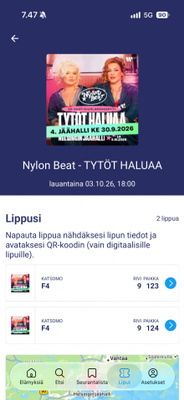 Nylon Beat la 3.10. Liput 2kpl