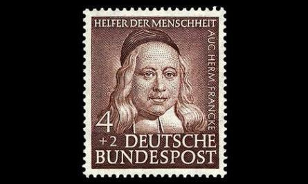 Saksa 173 ** August Hermann Francke 4-2 Pf (1953)