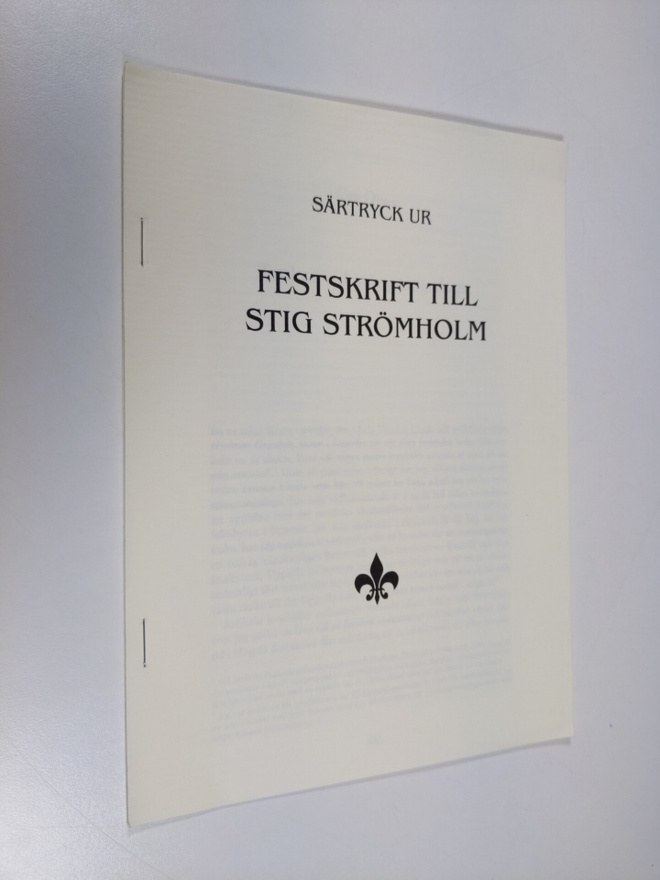 Festskrift till Stig Strömholm