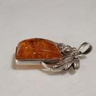 ISO Meripihka Hopea riipus 925 Baltic Amber - pikkukuva 3