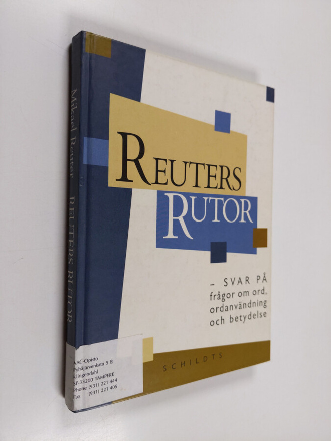 Mikael Reuter : Reuters rutor Svar på frågor om ord, orda...