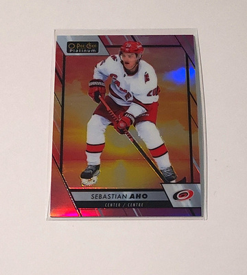 2023-24 OPC Platinum sunset #92 Sebastian Aho