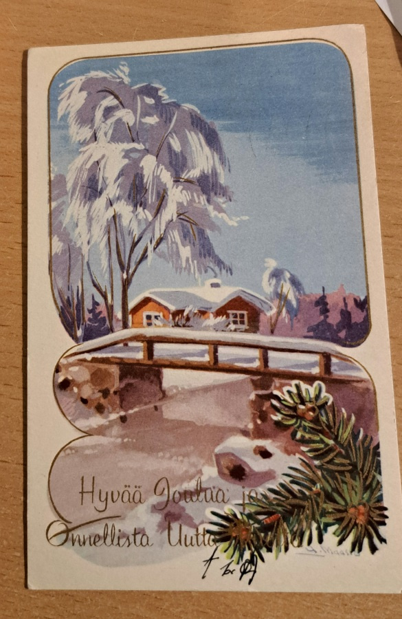 U.Maasio: talo sillan takana, kulkenut 1959