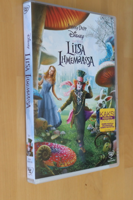 DVD Liisa Ihmemaassa ( Disney 2010 Johnny Depp )