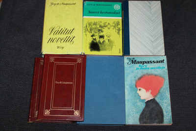 Guy de Maupassant kirjoja 7,5€ kpl