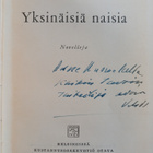 Viljo Kajava : Yksinäisiä naisia : novelleja (signeerattu... - pikkukuva 2