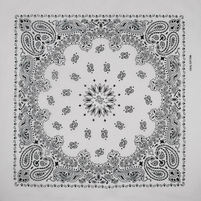 Viper Bandana, 50x50cm, 100% puuvilla, musta tai valkoinen