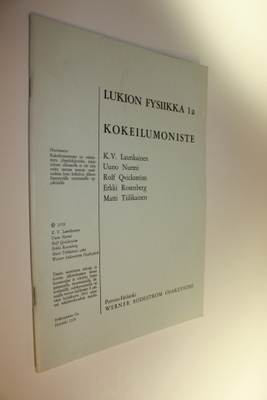 Lukion fysiikka 1a ; kokeilumoniste