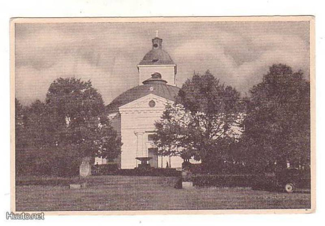 HÄMEENLINNA: KIRKKO (1940-luv.kortti,U.Laurila vaakakuva)