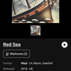 WARHORSE - RED SEA LP - pikkukuva 3