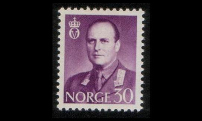 Norja 419 ** Olav V 30 öre (1958)