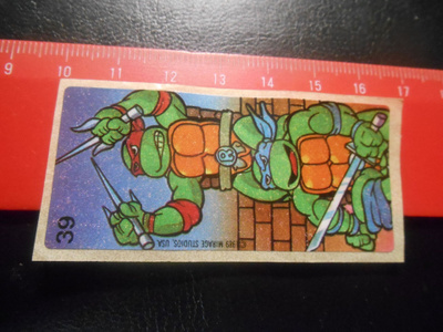 K16 Dunkin Turtles purkkatarra  # 39