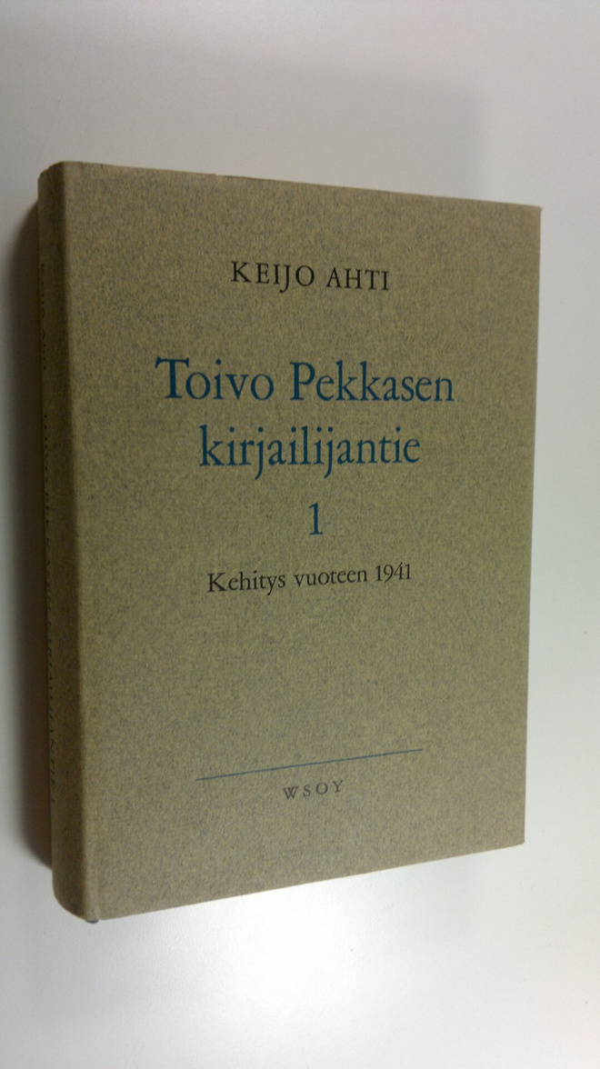 Keijo Ahti : Toivo Pekkasen kirjailijantie 1, Kehitys vuo...