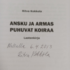 Ritva Kokkola : Ansku ja Armas puhuvat koiraa : lastenkir... - pikkukuva 3