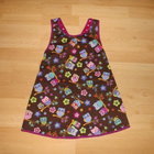 Pöllö polka dot peppiessu 122cm, käsityötä, UUSI! - pikkukuva 5