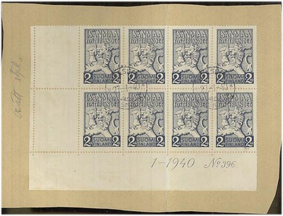 1940 Isänmaa nro-8lo o leikkeellä