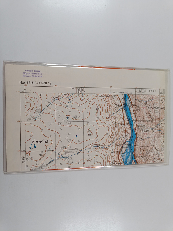 Topografinen kartta 1:20 000, N:o 3913 03+3911 12 : Outak...