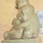 VANHA Patsas Karhu Emo + Pennut Keramiikka Sign ER 1977 - pikkukuva 2