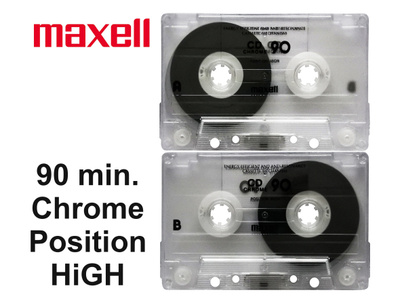 C-KASETTI MAXELL CHROME 90 min. - ILMAINEN TOIMITUS