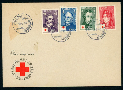 FDC 1948 Punainen Risti ( PR )