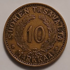 Alumiinipronssi 10 markka v. 1935. Lyöntimäärä 81.000 kpl. - pikkukuva 1