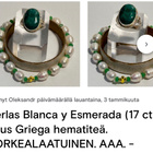 Smaragdisormus 17ct 18mm&helmihematiitti rannekoru koko 20 - pikkukuva 2