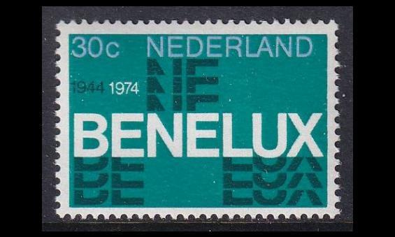 Alankomaat 1035 ** BENELUX-tulliunioni 30v (1974)