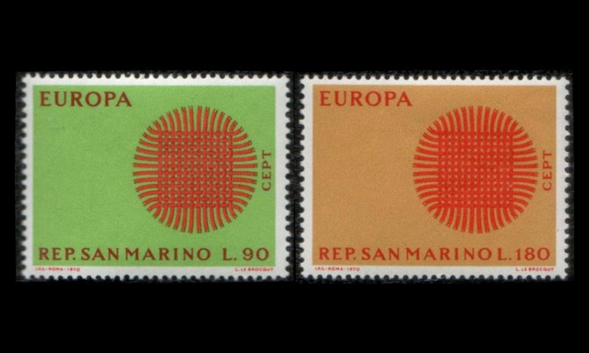 San Marino 955-6 ** Europa (1970)