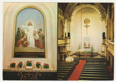 Sipoo kirkko sisäkuva 1973