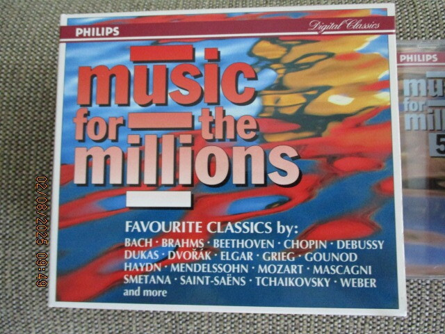 MUSIC FOR THE MILLIONS - FAVOURITE CLASSICS (5 x CD)