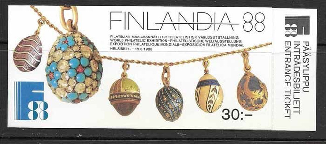Postimerkkivihko V11 ** ( Finlandia 88 )