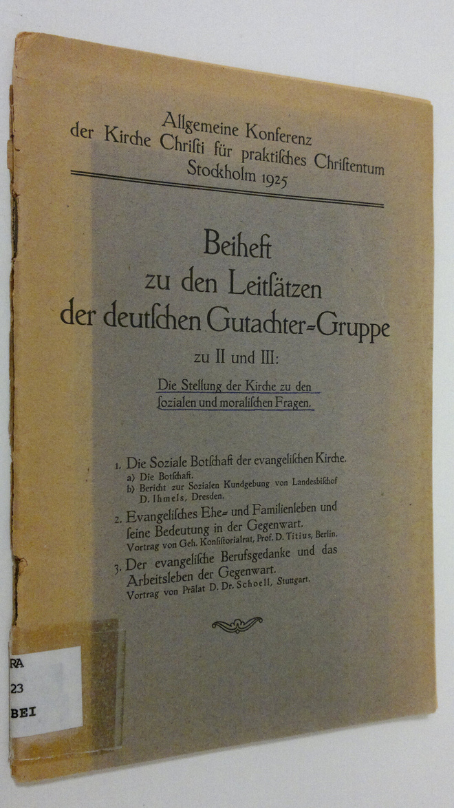Beiheft zu den Leitsätzen der deutschen Gutachter-Gruppe ...