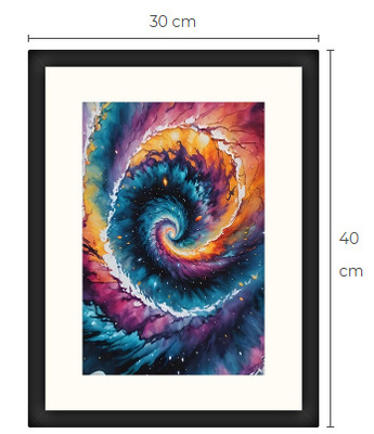 Uusi galaxi Sci-Fi Science Fiction print 30 cm x 40 cm