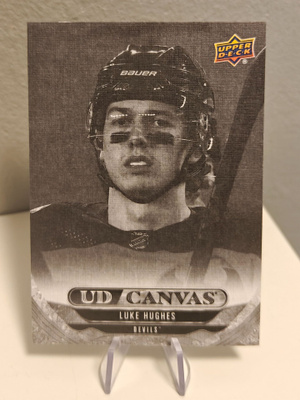 2024-25 UD Black & White UD Canvas- Luke Hughes
