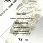 2011-12 Cardset  RICHARD LINTNER SaiPa Jersey - pikkukuva 2
