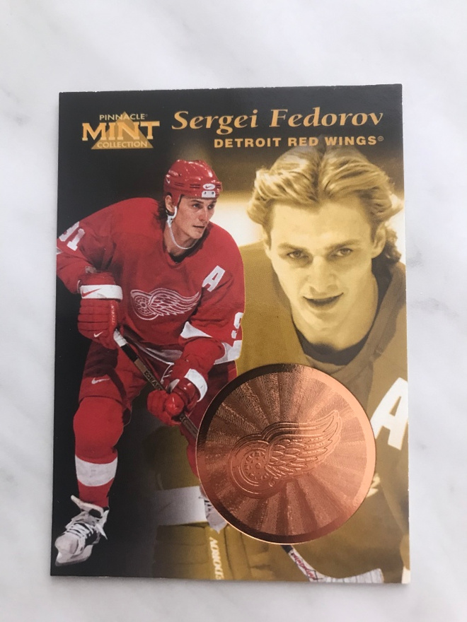 1996-97 Pinnacle Mint Bronze Sergei Fedorov #8of30